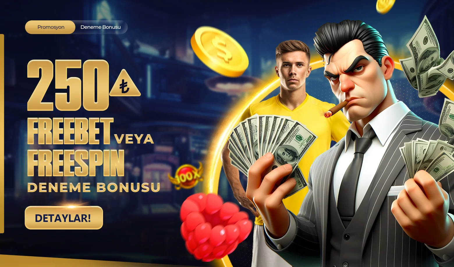 250 TL FREEBET VEYA FREESPIN DENEME BONUSU