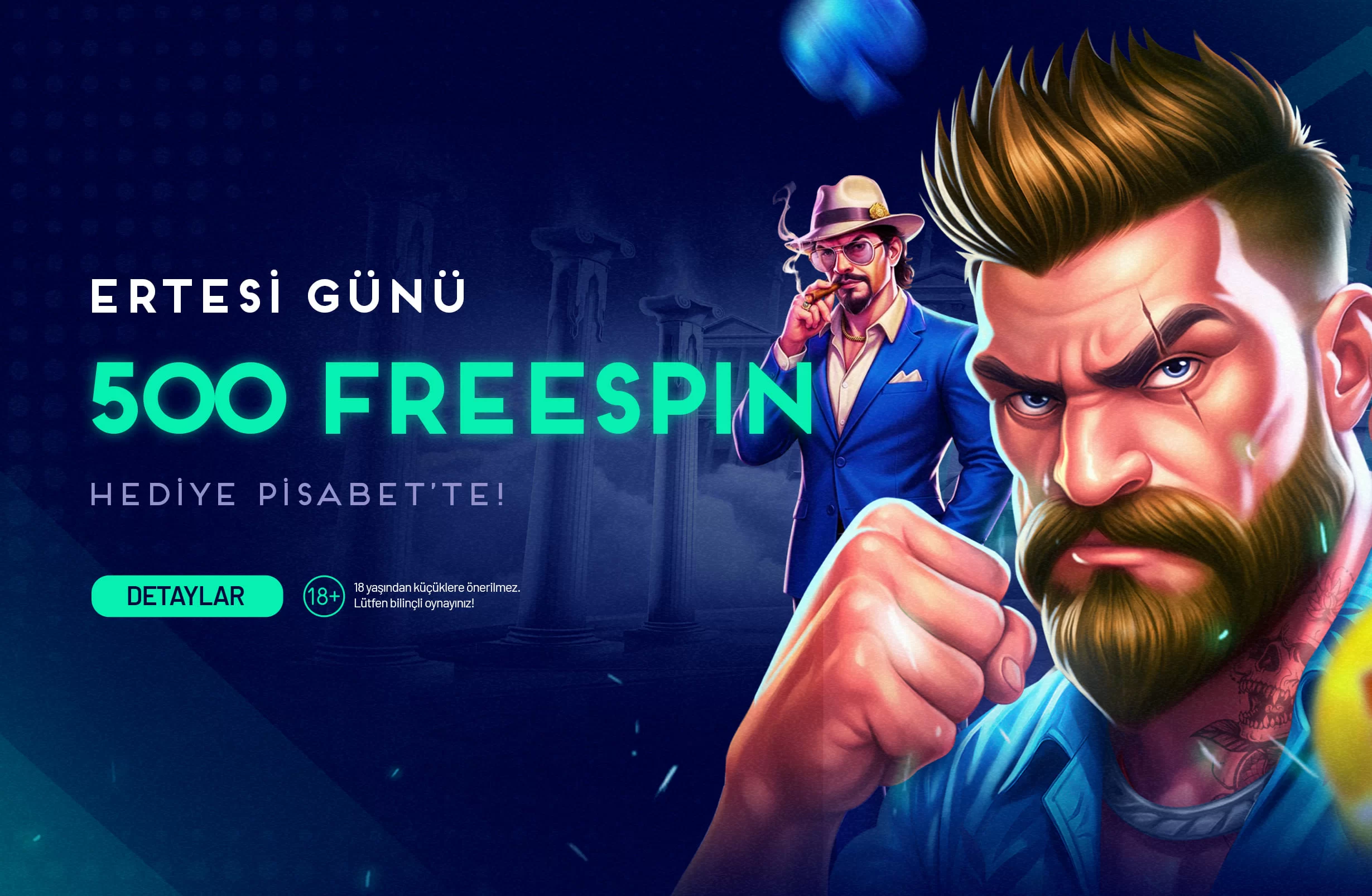 ERTESİ GÜN 500 FREESPİN HEDİYE