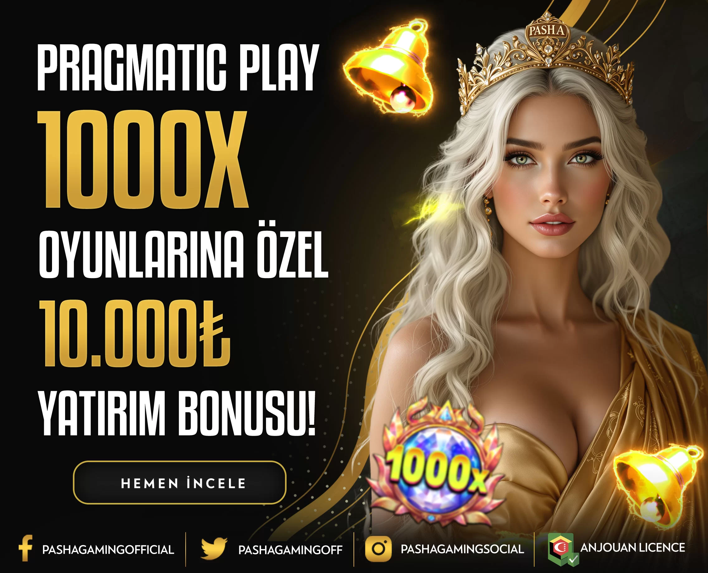 PASHAGAMİNG'DE 1000X OYUNLARA ÖZEL 10.000TL BONUS!