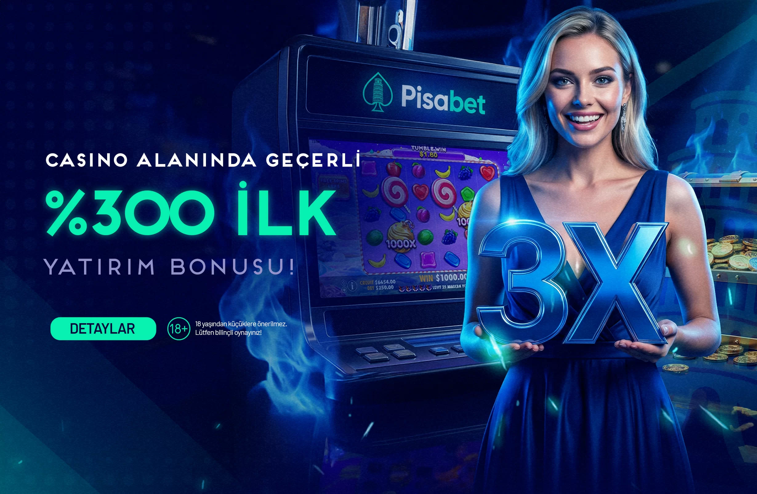 % 300 CASİNO HOŞGELDİN YATIRIM BONUSU