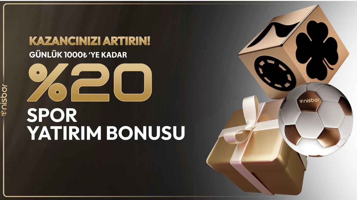 GÜNLÜK 1000₺'YE KADAR %20 SPOR YATIRIM BONUSU!