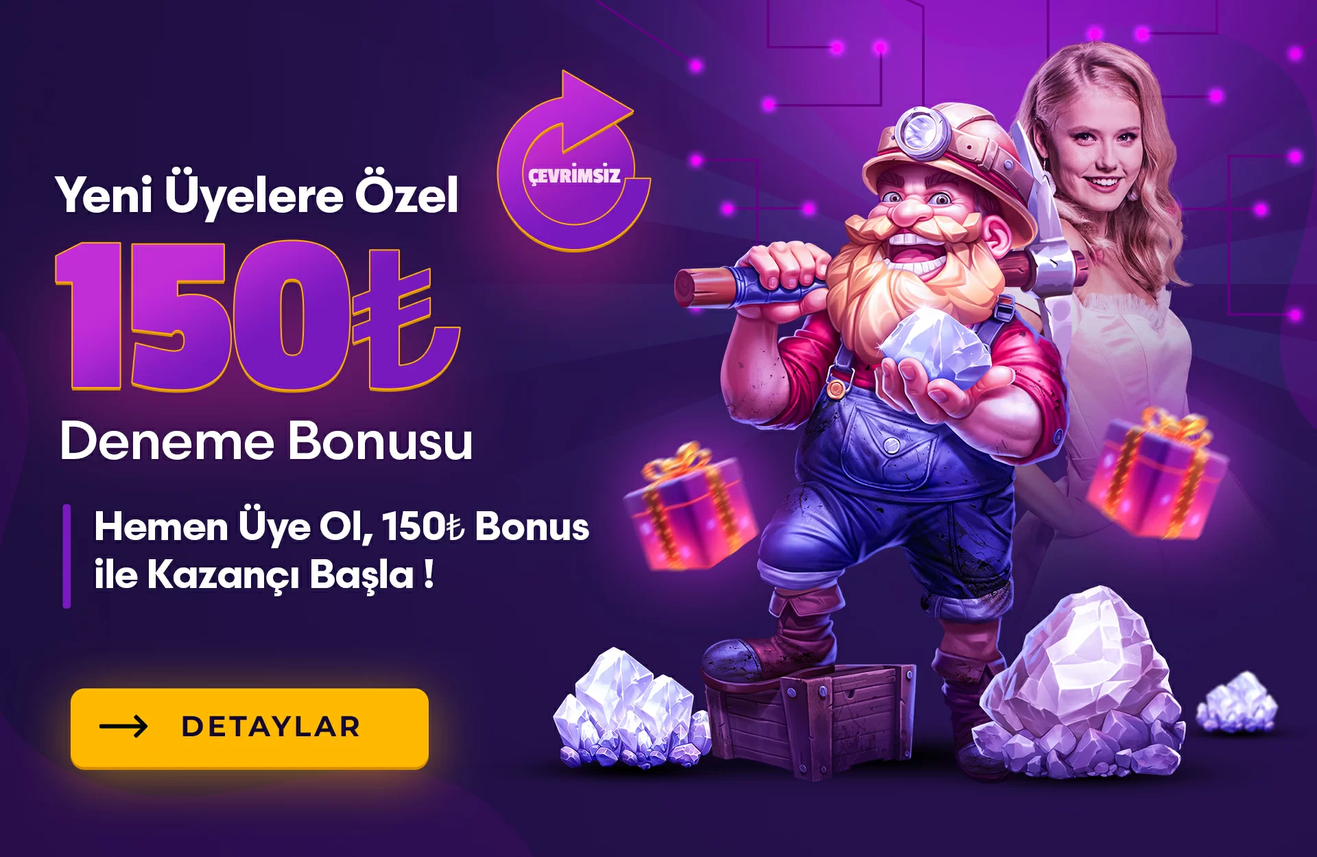150₺ Slot/Spor Deneme Bonusu