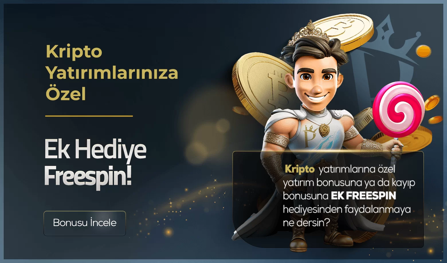 Kripto Yatırıma Ek Hediye Freespin
