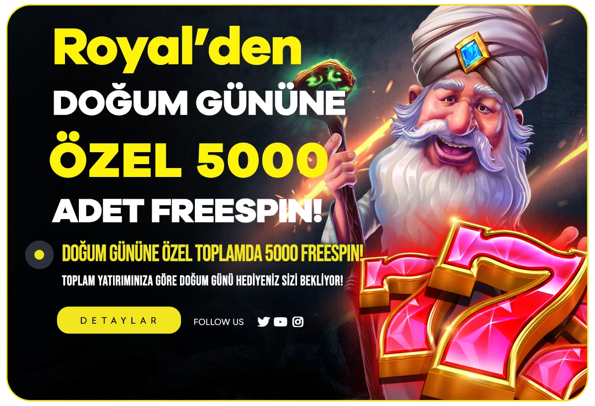 DOGUM GÜNÜNE ÖZEL 5.000 FREESPİN