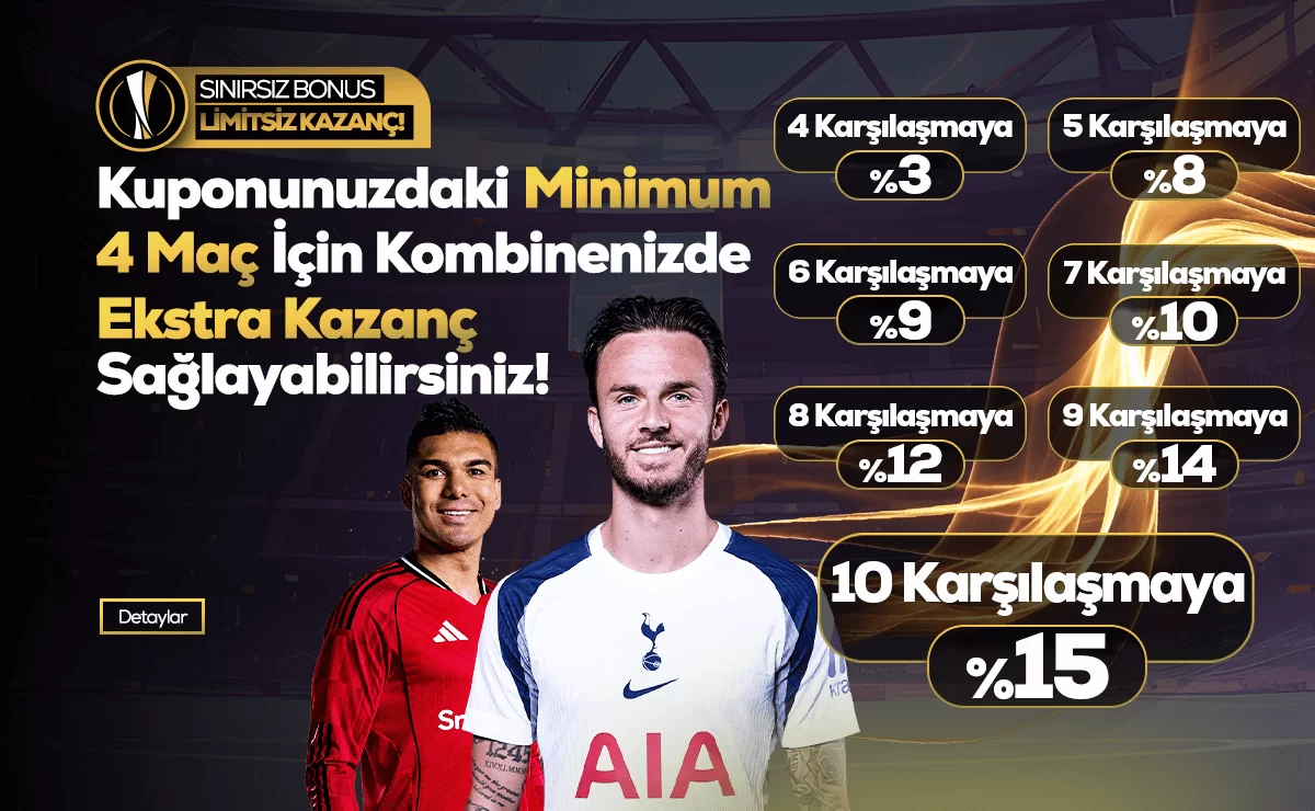 %15'E Varan Kombine Bonusu!