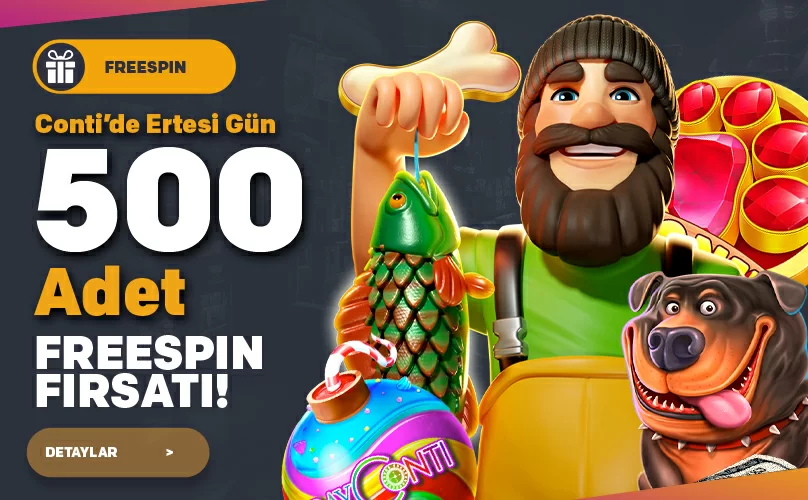 GÜN SONU HEDİYE FREESPİN  BAYCONTİ ' DE