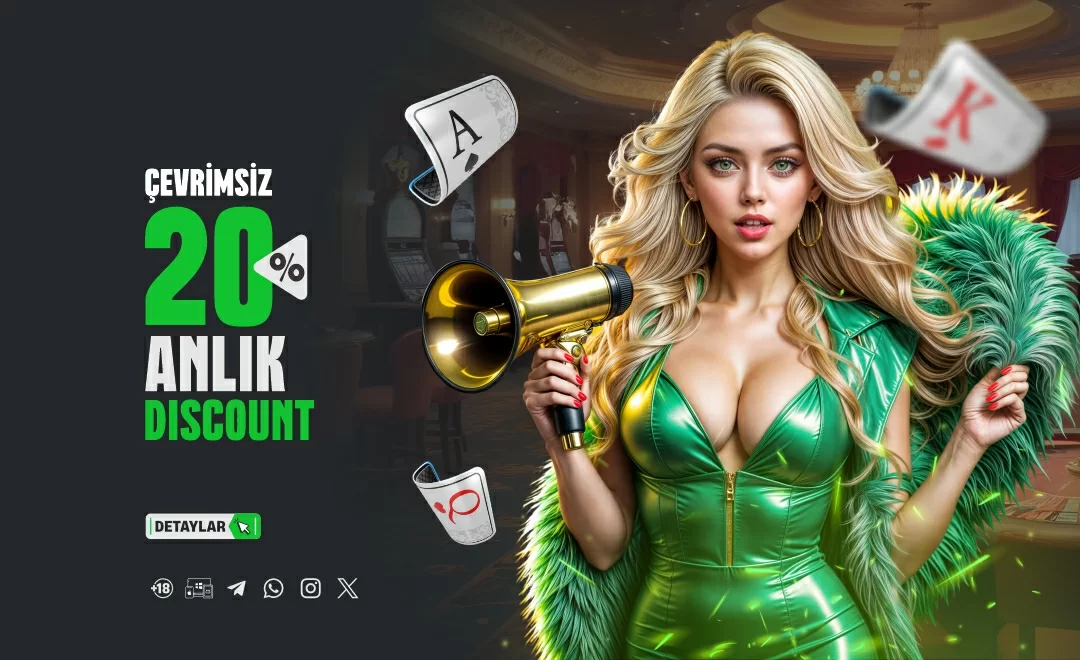 ÇEVRİMSİZ %20 ANLIK DİSCOUNT