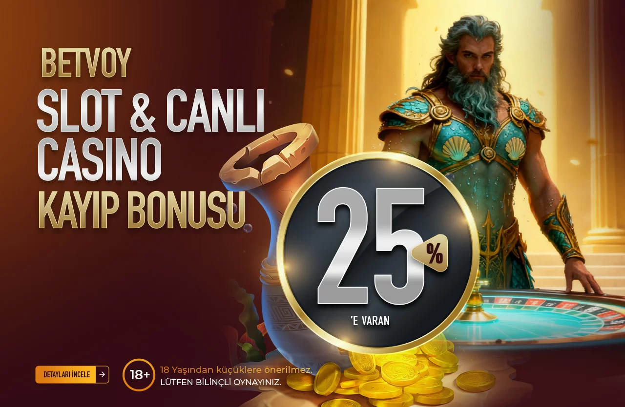 SLOT & CANLI CASINO KAYIP BONUSU %25