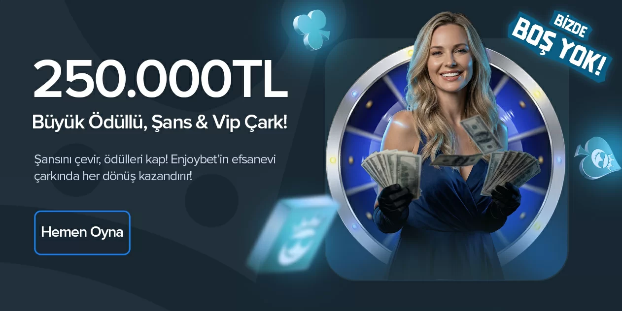 250.000TL Ödüllü ŞANS % VIP ÇARK !