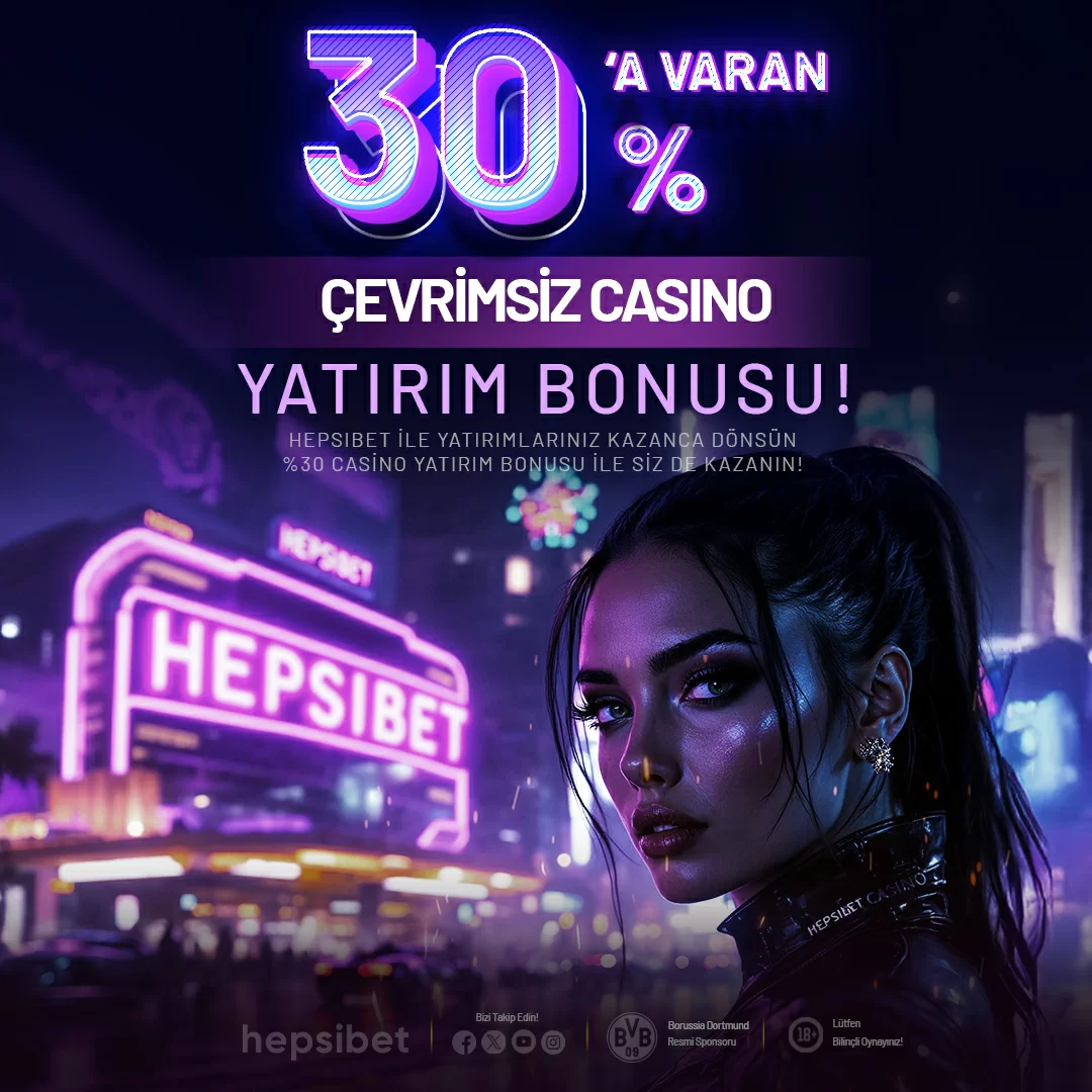 %30'A VARAN ÇEVRIMSIZ CASINO YATIRIM BONUSU