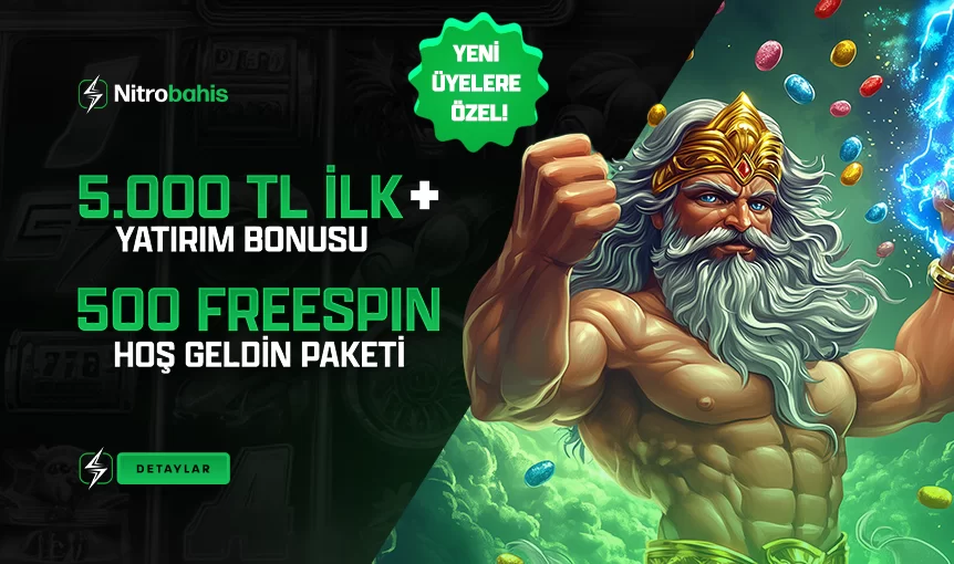 5.000 TL BONUS + 500 FREESPIN HOŞ GELDİN PAKETİ!