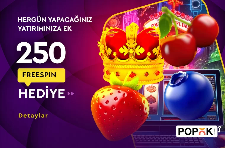 YATIRIMA EK 250 ADET CEVRİMSİZ FREESPİN