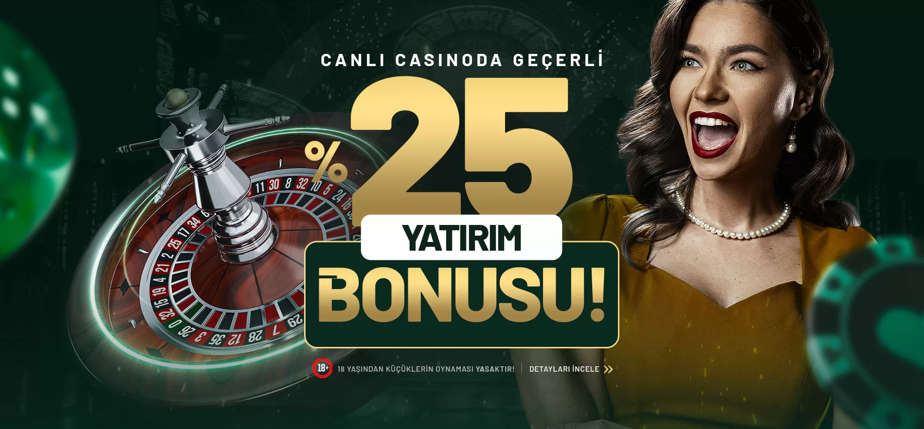 %25 CANLI CASİNO YATIRIM BONUSU