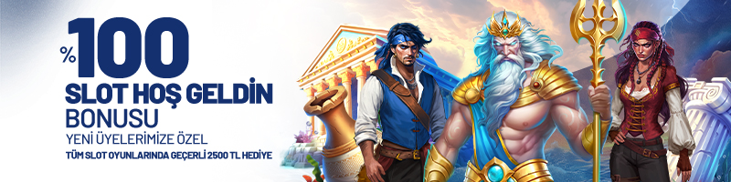 100% Slot Hoşgeldin Bonusu