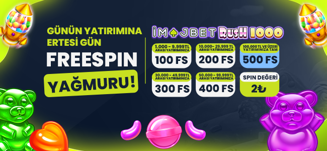 GÜNÜN YATIRIMINA ERTESİ GÜN FREESPİN YAĞMURU!