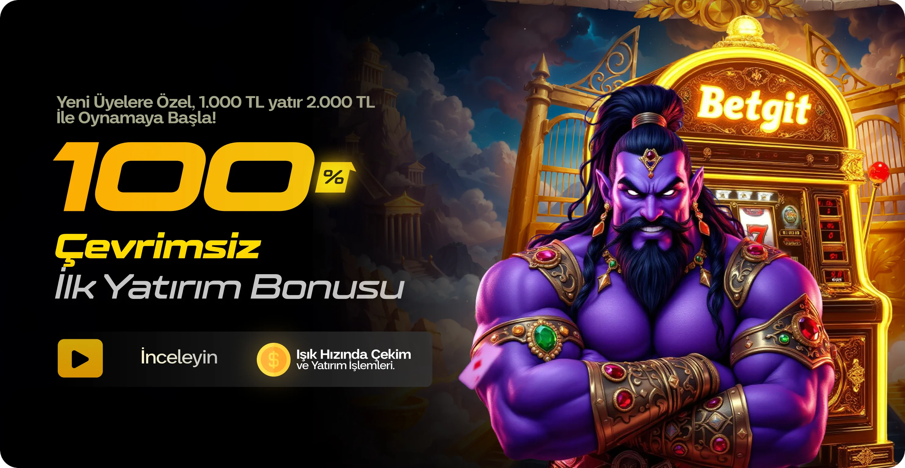 İlk Yatırım Bonusu %100