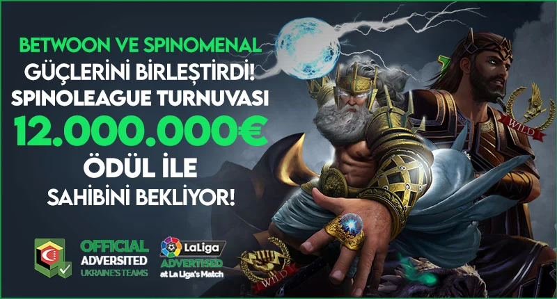 BETWOON & SPINONEMAL İŞBİRLİĞİYLE: SPINOLEAGUE BAŞLADI! BÜYÜK ÖDÜL 12.000.000 € !