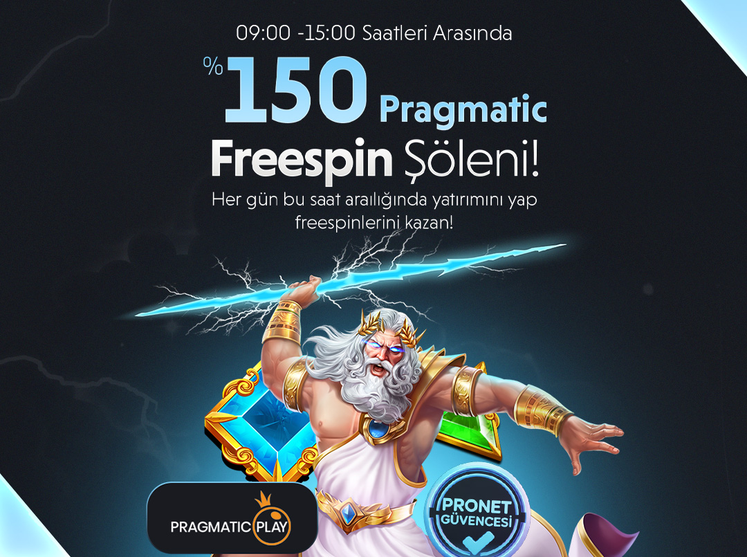 %150 FREESPİN BONUSU
