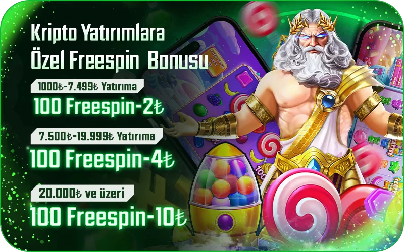 Kripto Yatırımlara Özel Freespin Bonusu