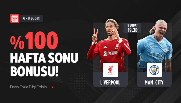 %100 HAFTA SONU BONUSU!