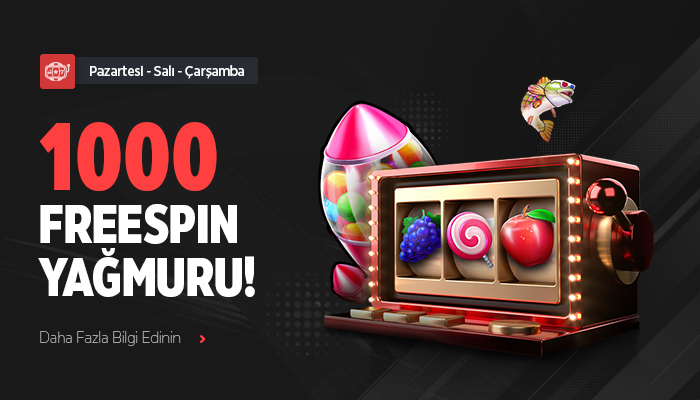 1000 FREESPIN YAĞMURU!
