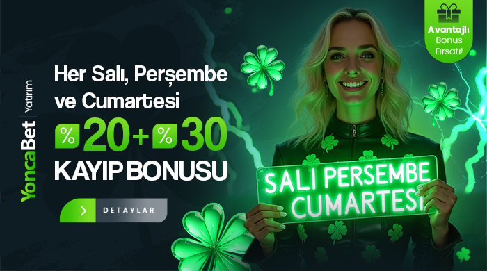 ÇEVRİMSİZ %20 + %30 KAYIP BONUSU