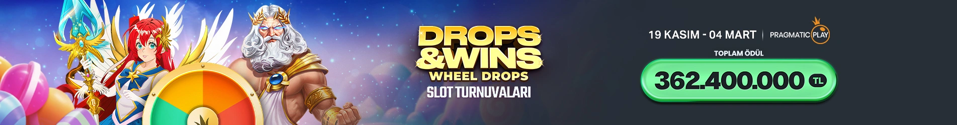 🎰 PRAGMATIC PLAY DROPS & WINS WHEEL DROPS SLOT TURNUVALARI'NDA DEV ÖDÜLLER SİZİ BEKLİYOR! 🏆