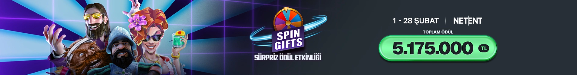 🎉 NETENT SPIN GIFTS SÜRPRİZ ÖDÜL ETKİNLİĞİ 🎉