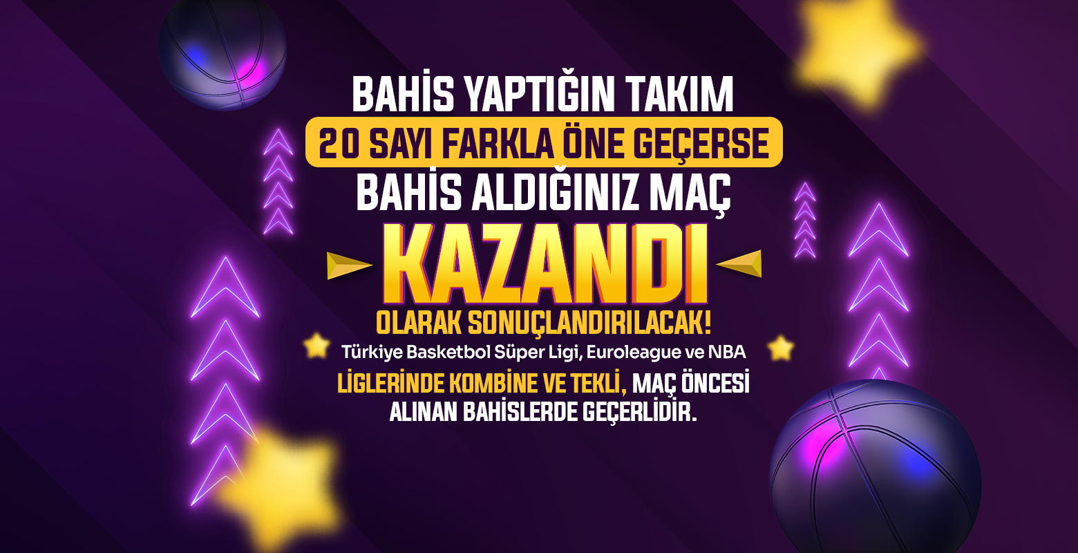 Holiganbet’te Basketbolda Erken Sonuçlandırma!