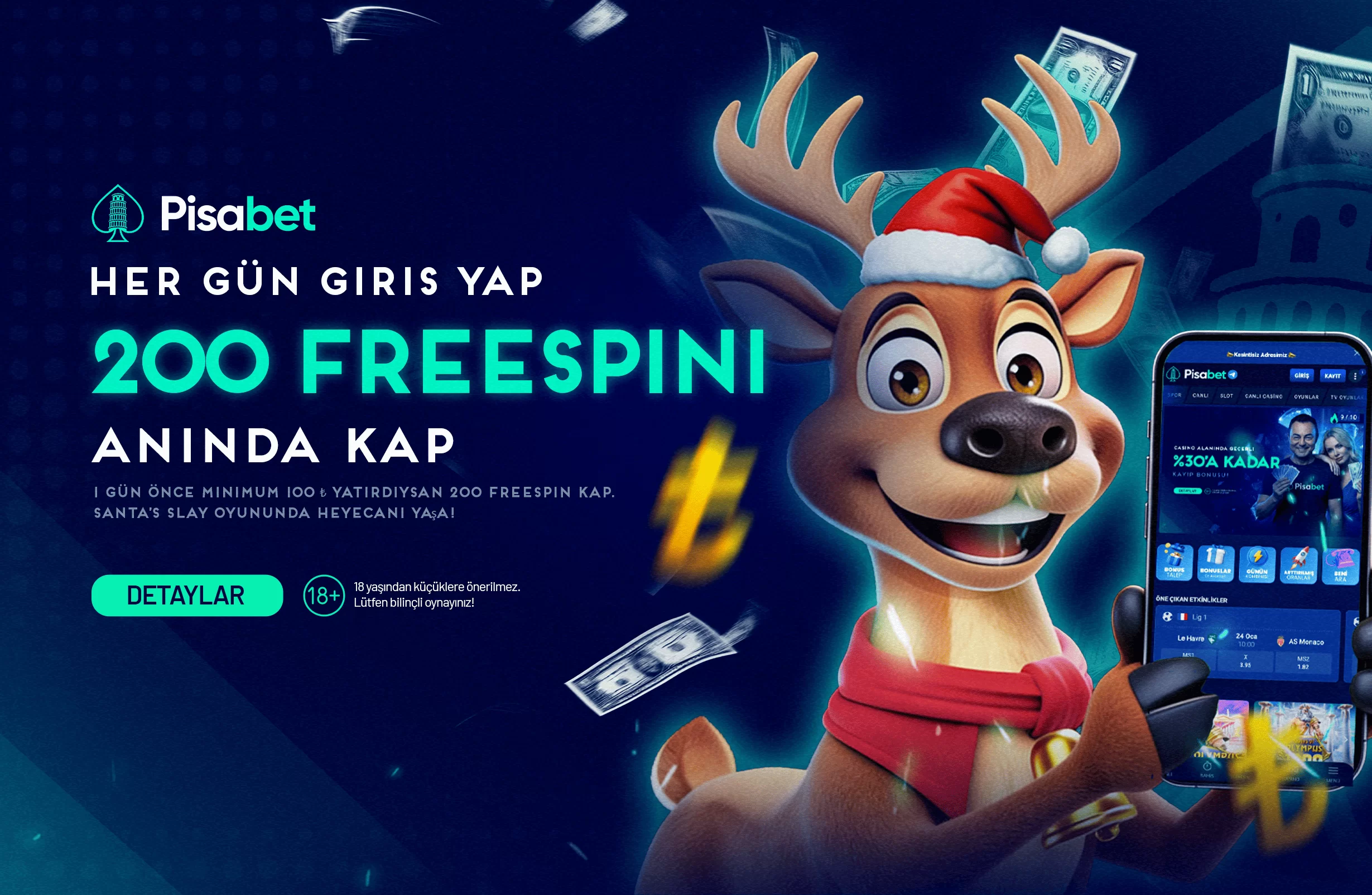 200 FREESPİN LOGİN BONUSU