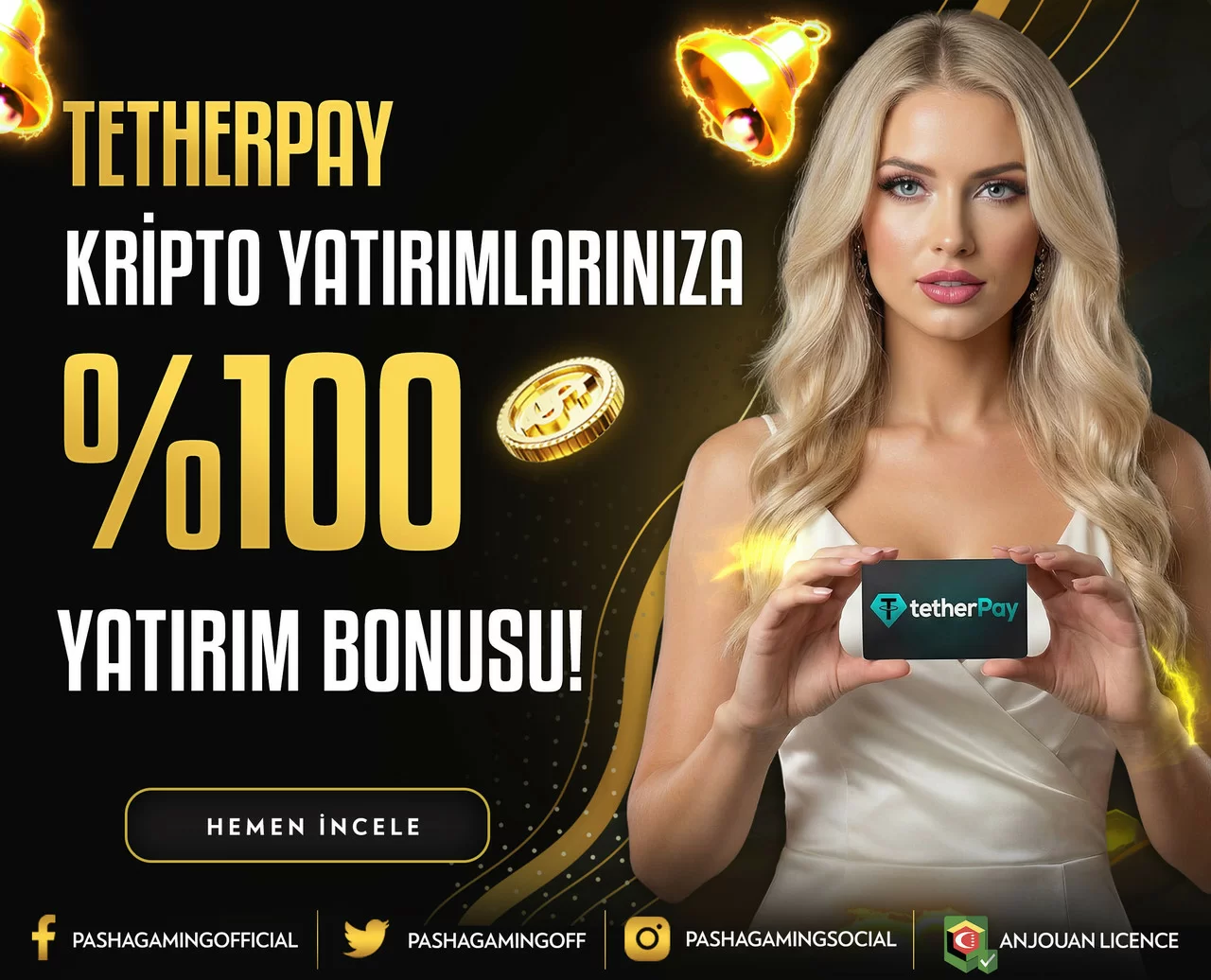 TETHERPAY %100 YATIRIM BONUSU!