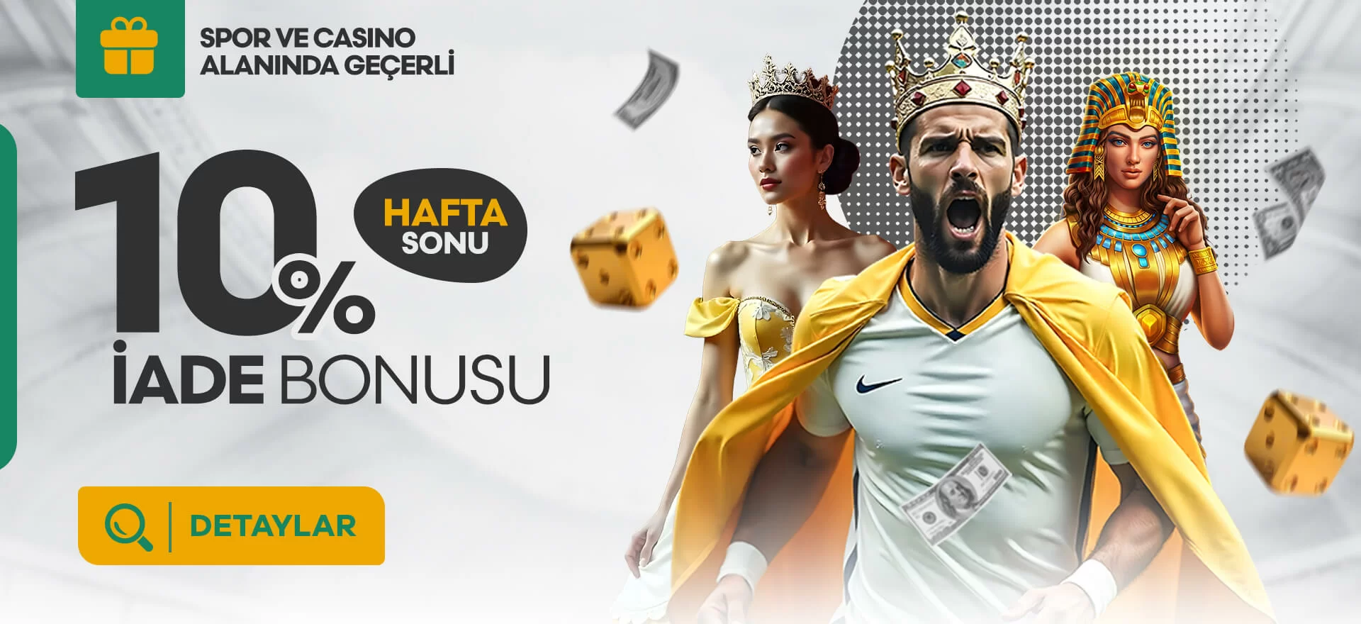 HAFTASONU ÖZEL 3 YATIRIMA %10 FREEBET / FREESPİN