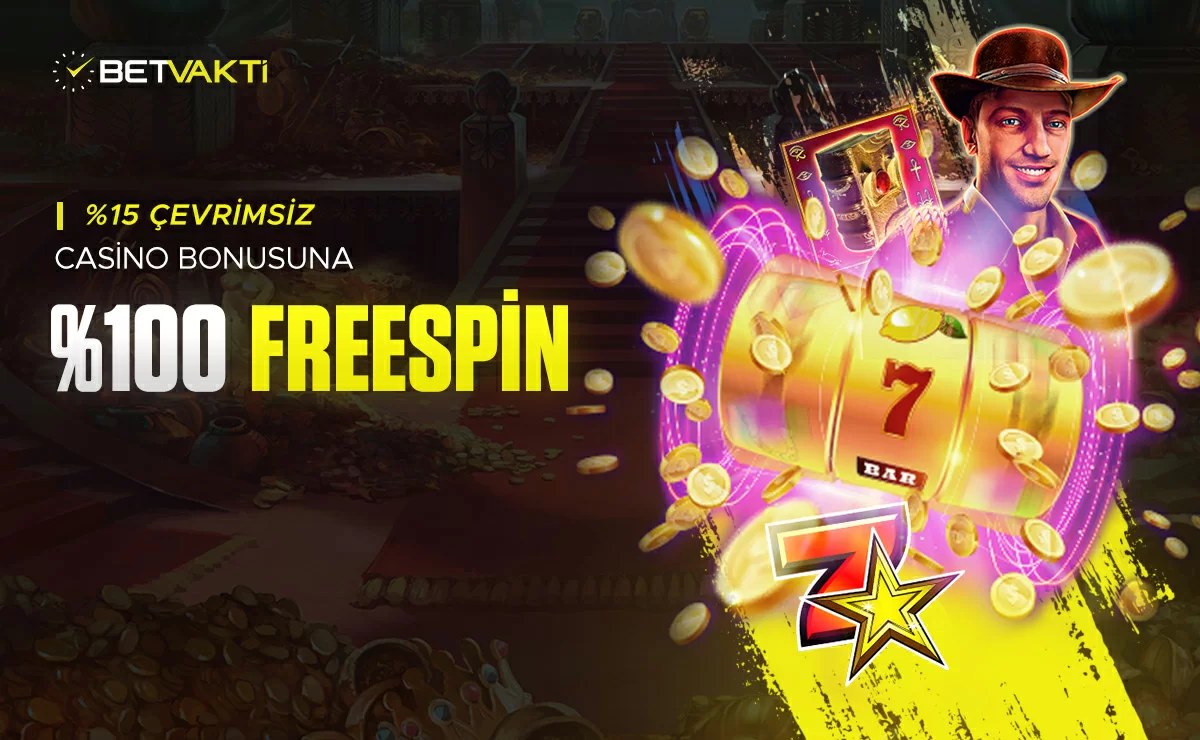 %15 CASİNO ÇEVRİMSİZ + %100 FREESPİN