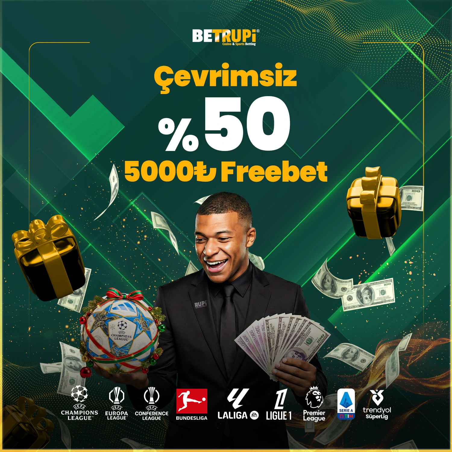 BETRUPİ'DE %50 FREEBET