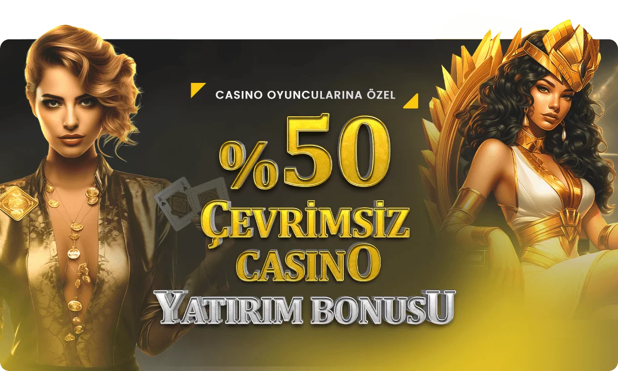 %50 Çevrimsiz Casıno Yatırım Bonusu