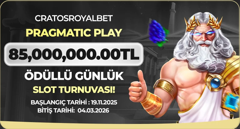 PRAGMATİC PLAY 85 000 000₺ ÖDÜLLÜ DEV SLOT TURNUVASI!