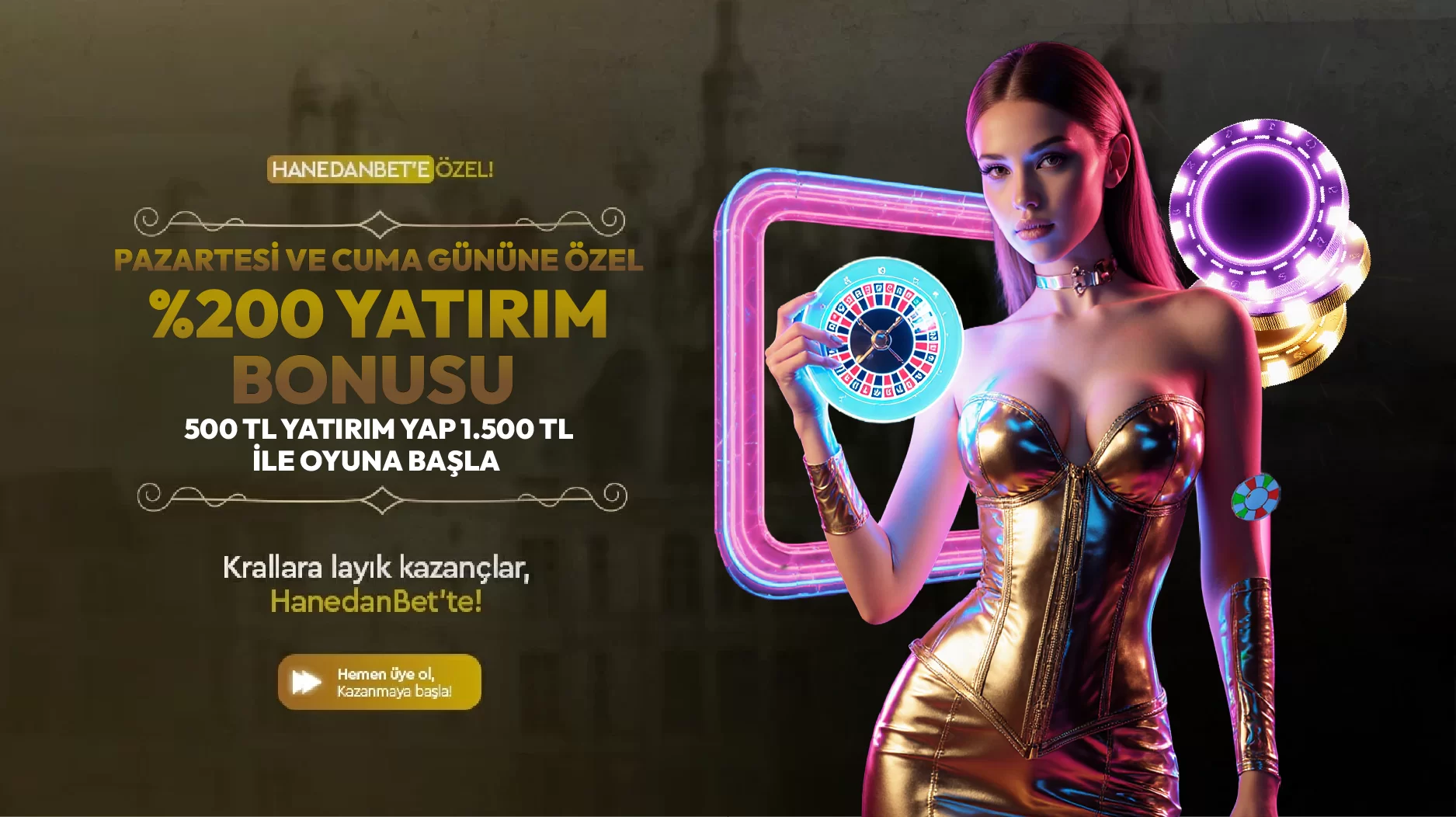 %200 PAZARTESİ / CUMA GÜNÜNE ÖZEL SLOT BONUSU