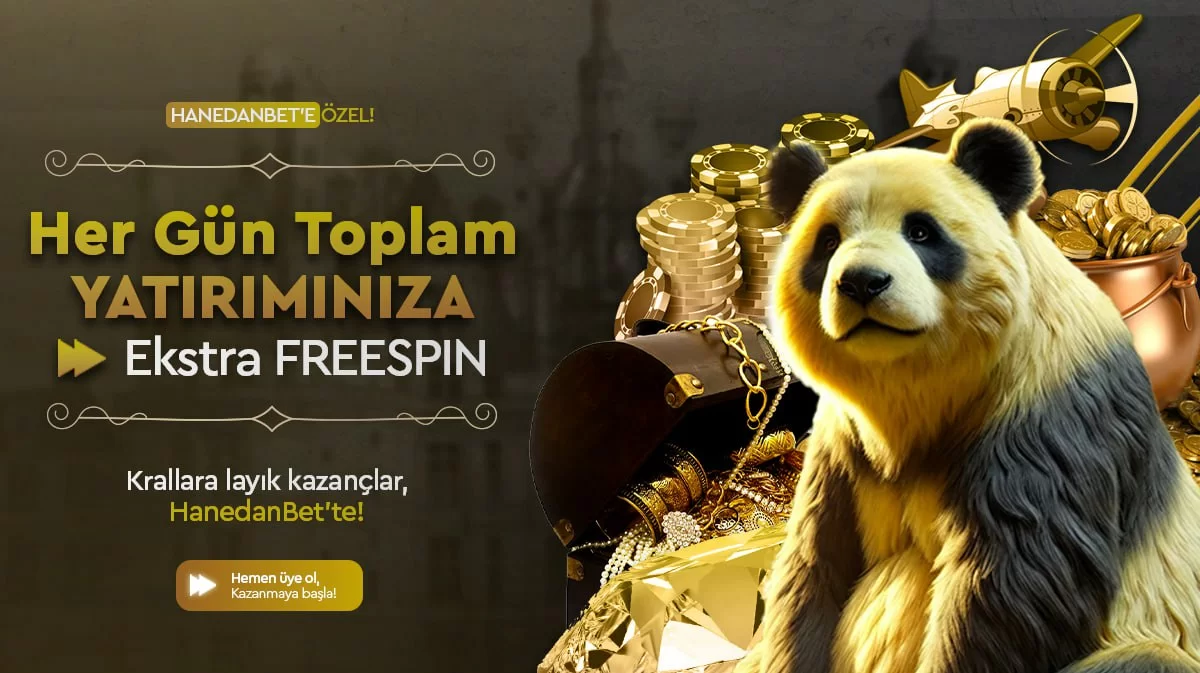 HER GÜN TOPLAM YATIRIMINIZA EK FREESPİN