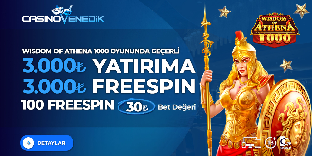 3000 FREESPİN WİSHDOM OF ATHENA 1000