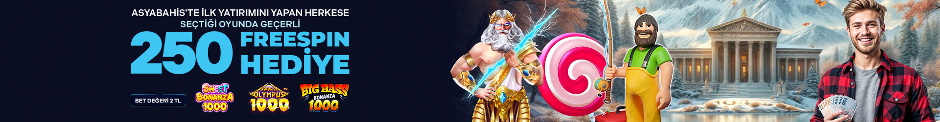 İlk Yatırıma Özel 250 Freespin Hediyesi