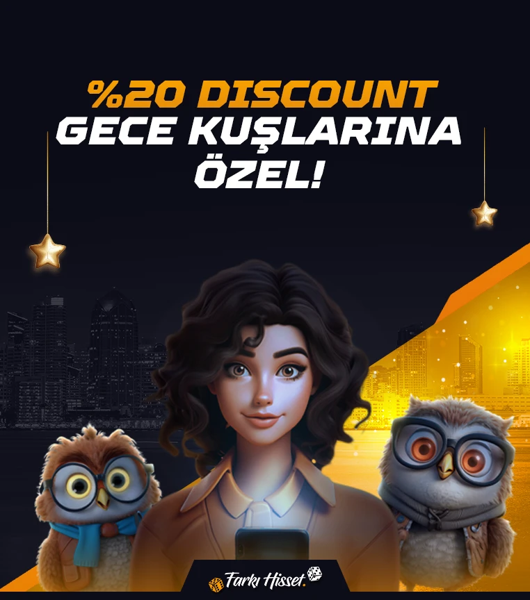 GECEYE ÖZEL %20 ANLIK DISCOUNT