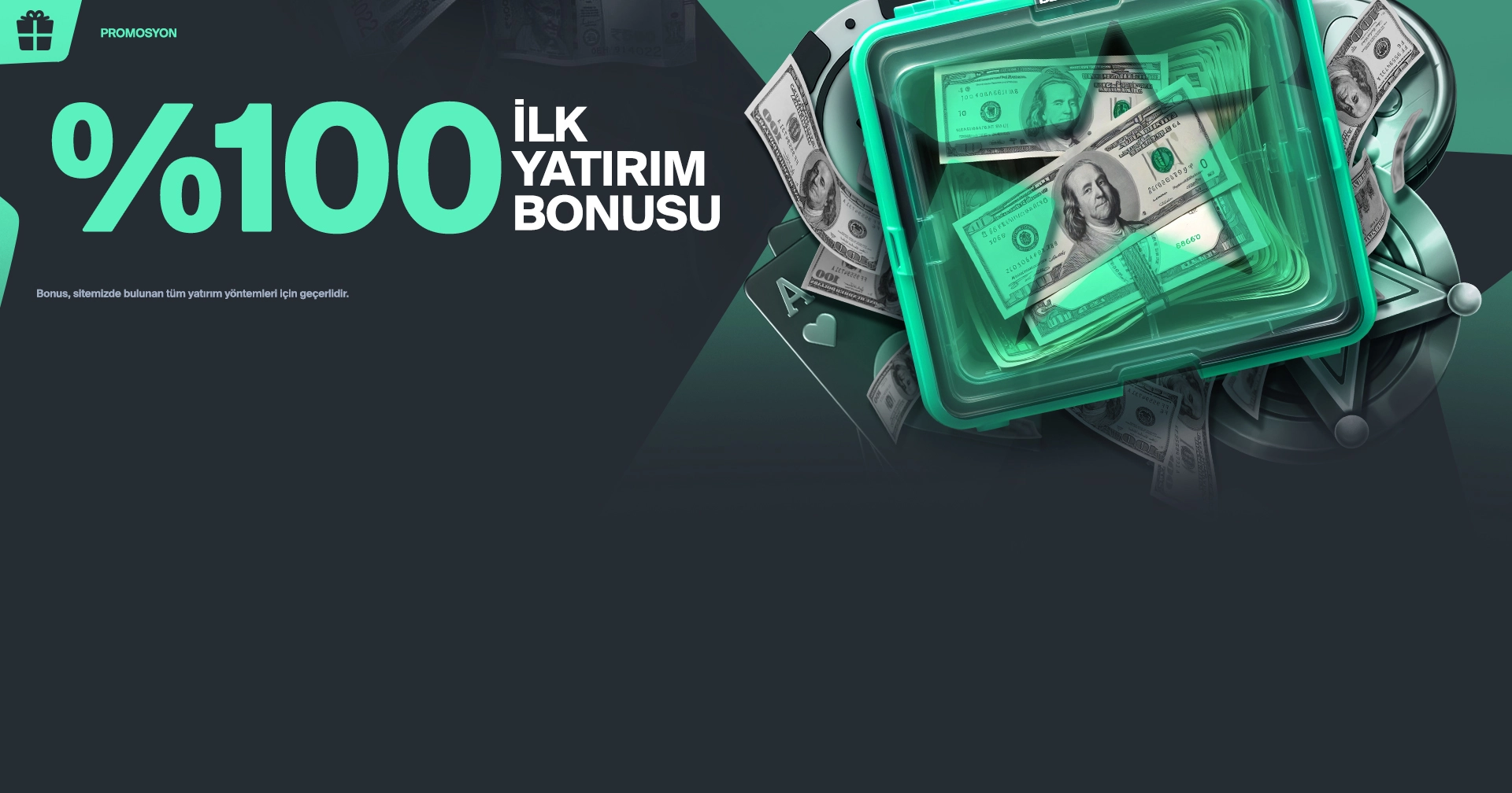 %100 İlk Yatırım Slot Bonusu