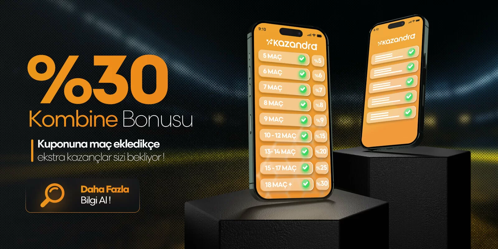 %30 KOMBİNE BONUSU
