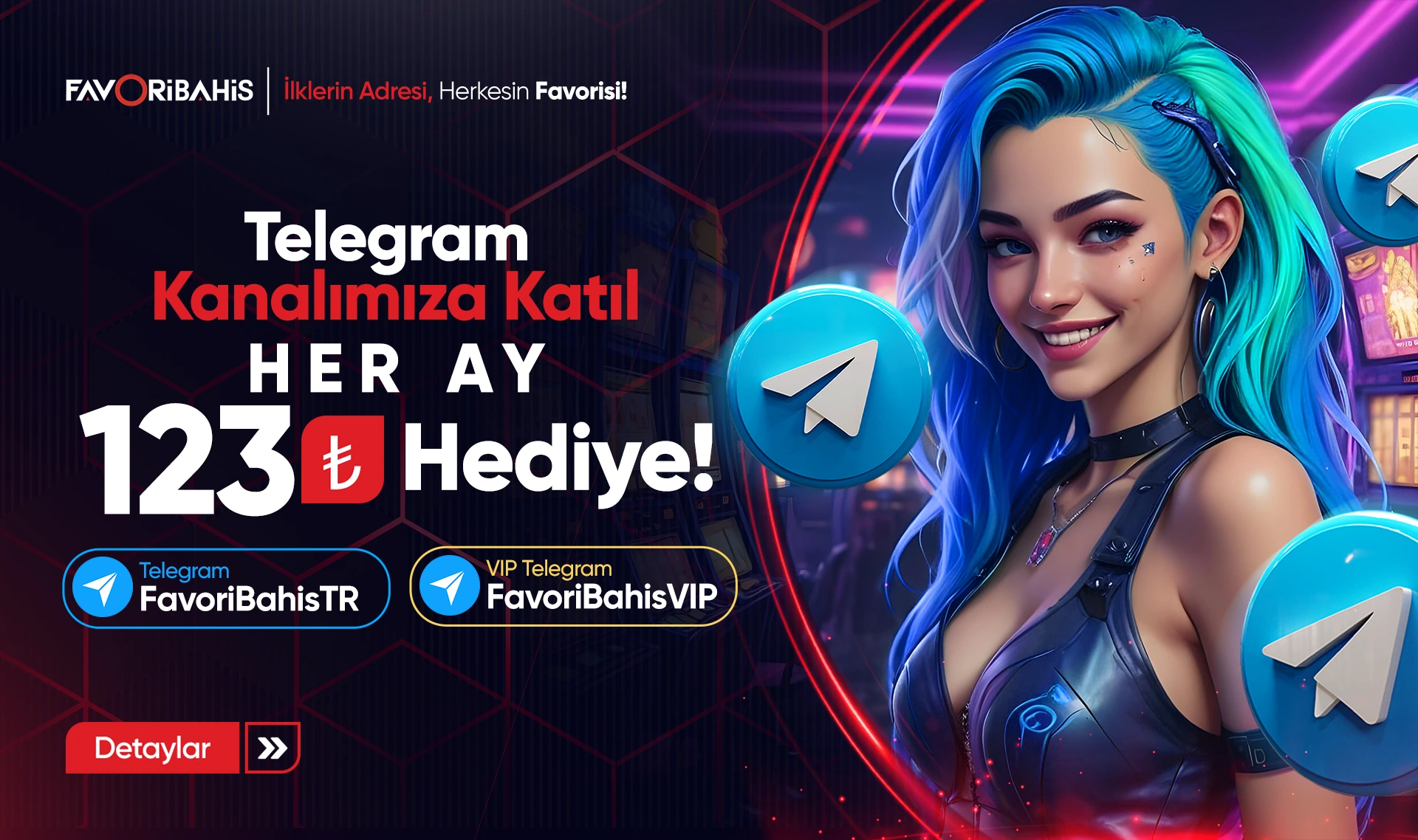 Telegram'a Katıl Her Ay 123 TL Hediye!