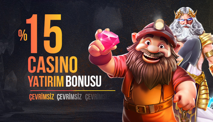 %15 ÇEVRİMSİZ CASİNO YATIRIM BONUSU