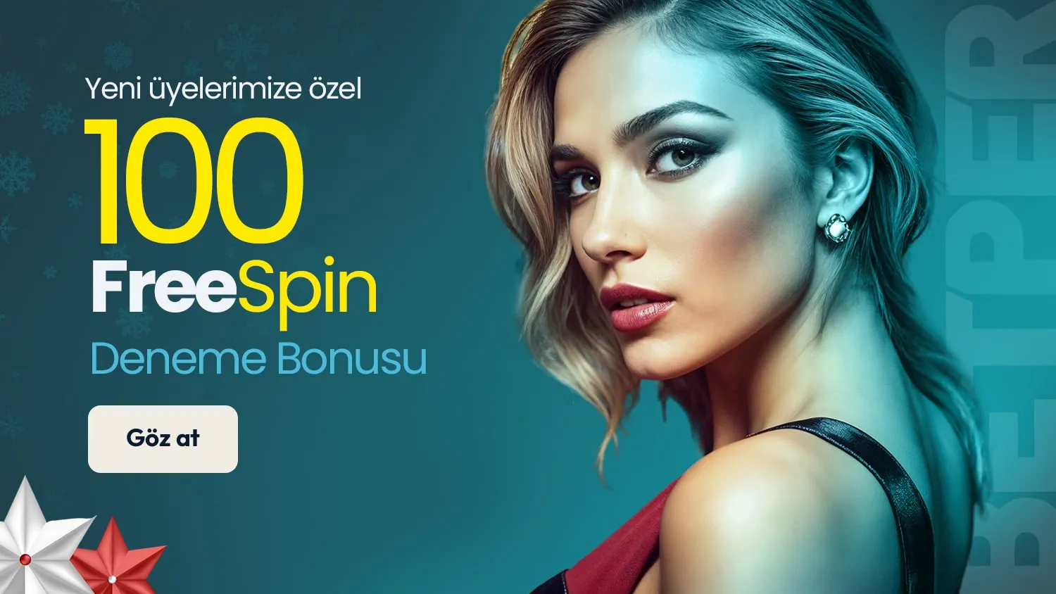 YENİ ÜYELERİMİZE 100 FREESPIN BONUS HEDİYE!