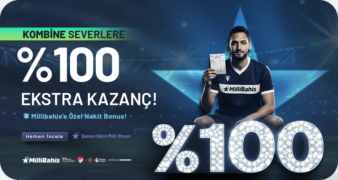 KOMBİNE KUPONUNA %100 EXTRA KAZANÇ