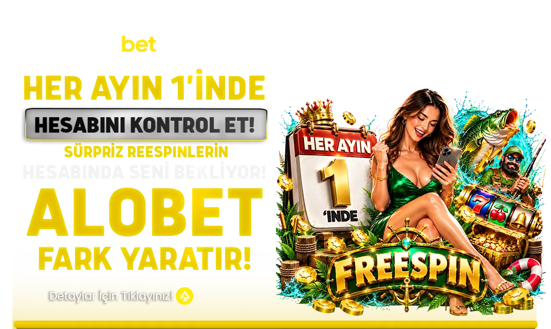 ALOBET AYLIK SADAKAT FREESPİN BONUSU
